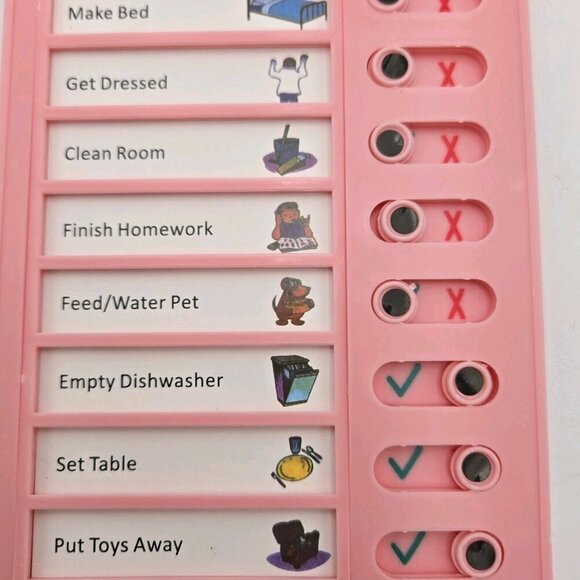 Checklist Chore Board Daily Schedule To Do List Board Chart Memo Kids Customized - Picture 4 of 8